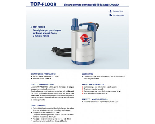 Насос Pedrollo TOP 3-FLOOR
