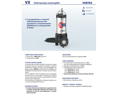 Насос Pedrollo VX 75/65