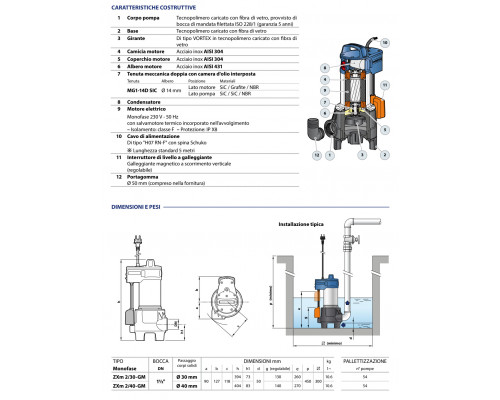 Pedrollo ZXm 2/30-GM. Артикул: 48SDZX230A1SJR