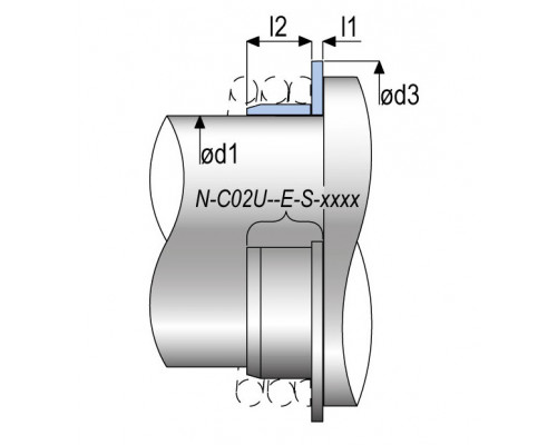 Зажимное кольцо C02U AESSEAL - запчасти для насосов