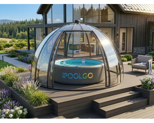 Круглый надувной уличный SUP бассейн D4м х H1,3м IPOOLGO