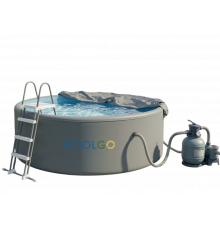 Комплект — круглый SUP-бассейн IPOOLGO D4 м × H1,6 м с оборудованием