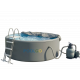 Круглый надувной SUP-бассейн IPOOLGO D5м × H1,2м — готовый комплект с оборудованием