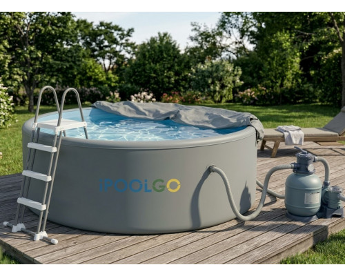Круглый надувной SUP-бассейн IPOOLGO D5м × H1,2м — готовый комплект с оборудованием