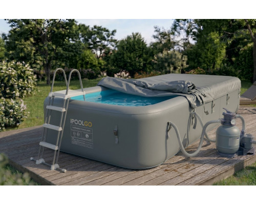 Прямоугольный SUP-бассейн IPOOLGO 6 × 3 м с бортом  высотой 1,2 м — комплект с оборудованием