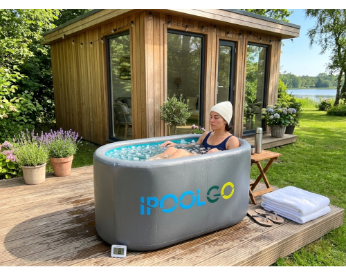 Овальная ледяная ванна купель 1,5м х 0,6м х 0,8м IPOOLGO