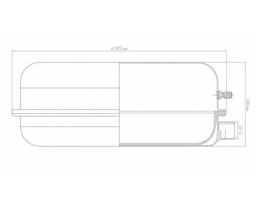 Расширительный бак плоский Джилекс 10 F Артикул: 7710