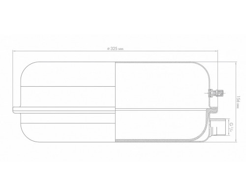 Расширительный бак плоский Джилекс 12 F Артикул: 7712