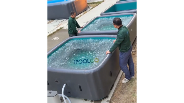 Надувное джакузи IPOOLGO тестирование на производстве