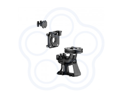 Опорное колено вертикальное Pedrollo VXC - MC/65-F, направляющие 3/4"