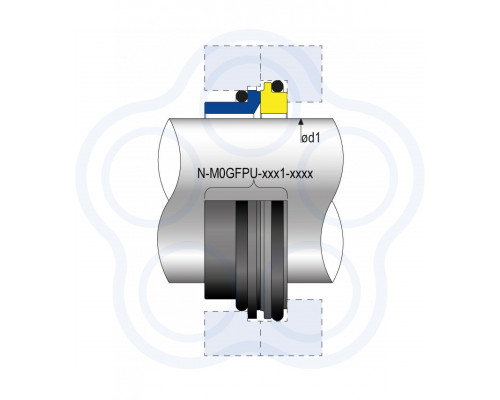 Механическое многопружинное торцевое уплотнение M0GFPU AESSEAL для насосов