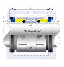 Механическое многопружинное торцевое уплотнение M01SDU AESSEAL для насосов